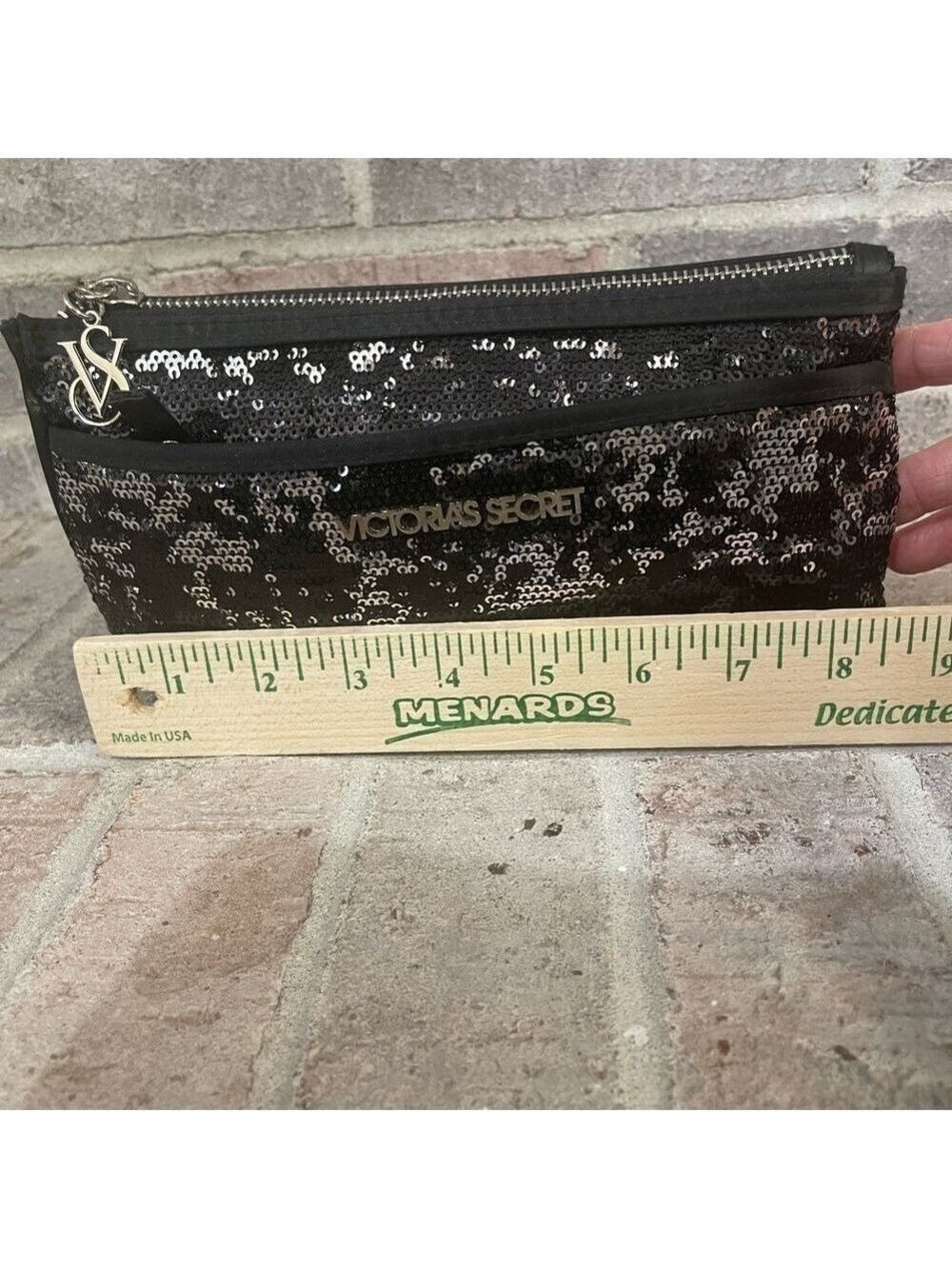Victoria's Secret Black Sequin Clutch - Picture 9 of 10